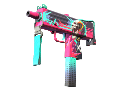 Souvenir MAC-10 | Neon Rider (Well-Worn)