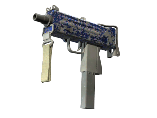 Souvenir MAC-10 | Lapis Gator (Battle-Scarred)
