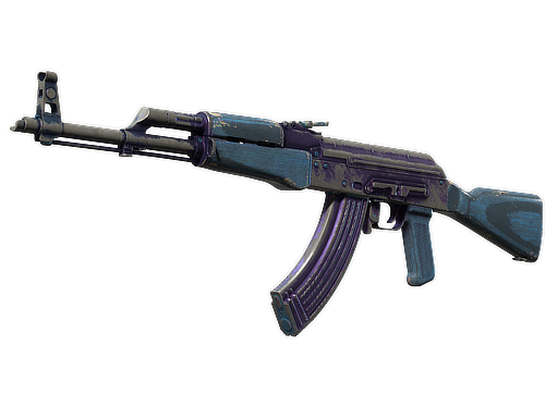 Souvenir AK-47 | Midnight Laminate (Battle-Scarred)