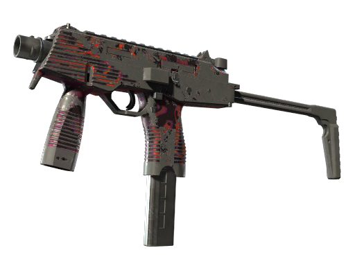 Souvenir MP9 | Ruby Poison Dart (Battle-Scarred)