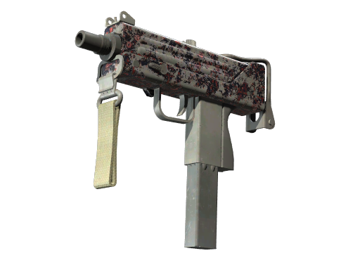 Souvenir MAC-10 | Red Filigree (Battle-Scarred)