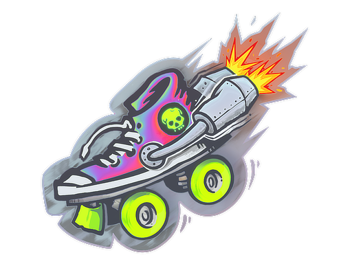 Sticker | Rocket Skates (Holo)