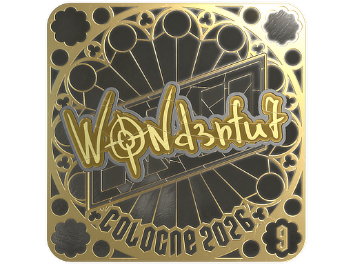 Sticker | w0nderful (Gold, Ranked) | Cologne 2026
