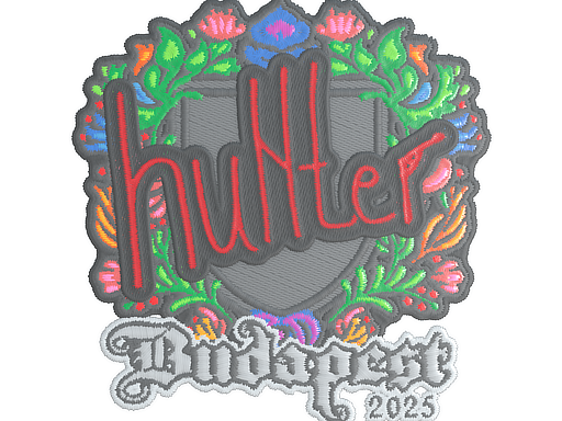 Sticker | huNter- (Embroidered) | Budapest 2025