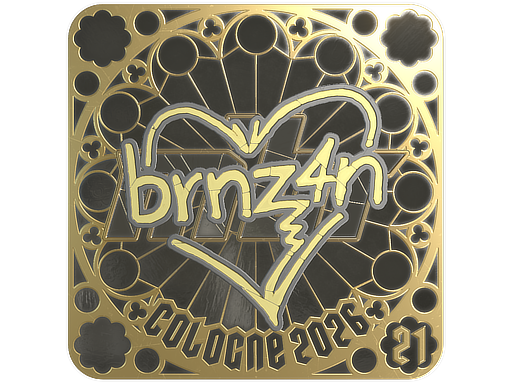 Sticker | brnz4n (Gold, Ranked) | Cologne 2026