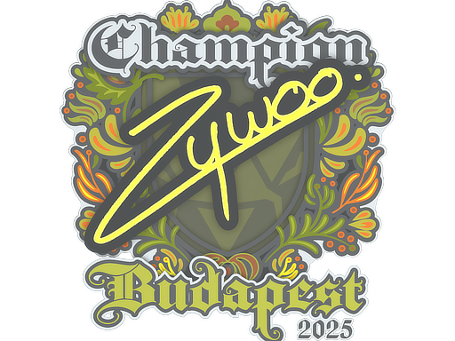 Sticker | ZywOo (Champion) | Budapest 2025