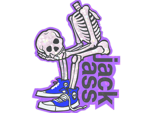 Sticker | Head In Hands (Glitter)