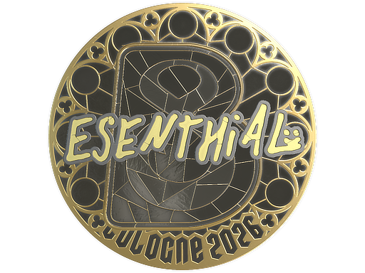 Sticker | esenthial (Gold) | Cologne 2026