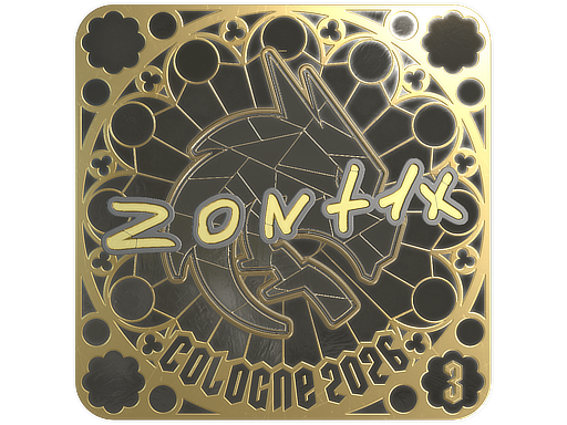 Sticker | zont1x (Gold, Ranked) | Cologne 2026