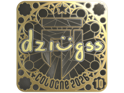 Sticker | dziugss (Gold, Ranked) | Cologne 2026