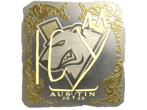 Sticker | ICY (Gold) | Austin 2025