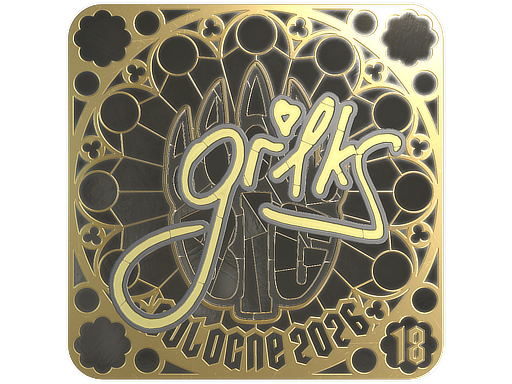 Sticker | gr1ks (Gold, Ranked) | Cologne 2026