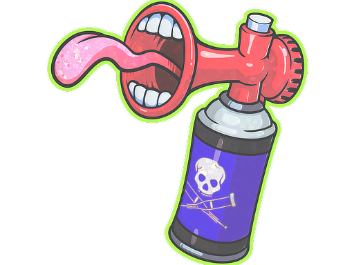 Sticker | Airhorn (Glitter)