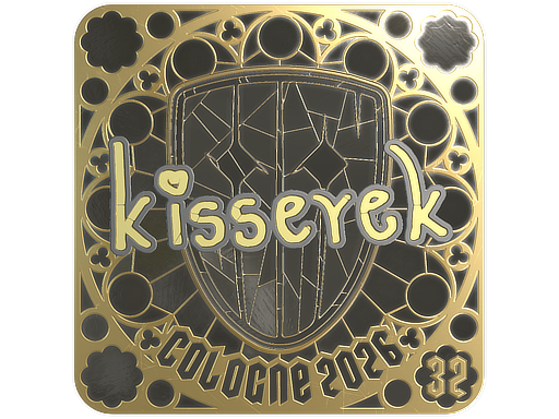 Sticker | kisserek (Gold, Ranked) | Cologne 2026