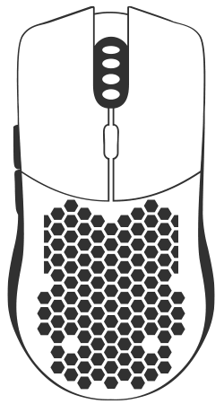 Mouse diagram with clickable buttons