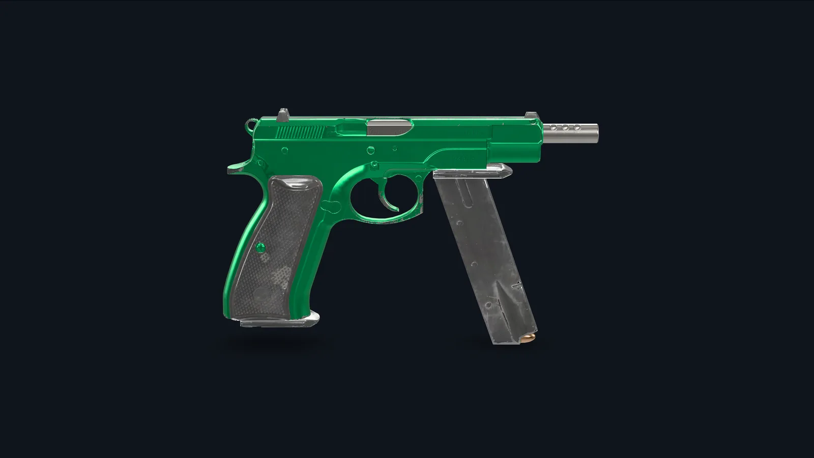 CZ75-Auto | Emerald (Factory New) captured at Minimal Wear