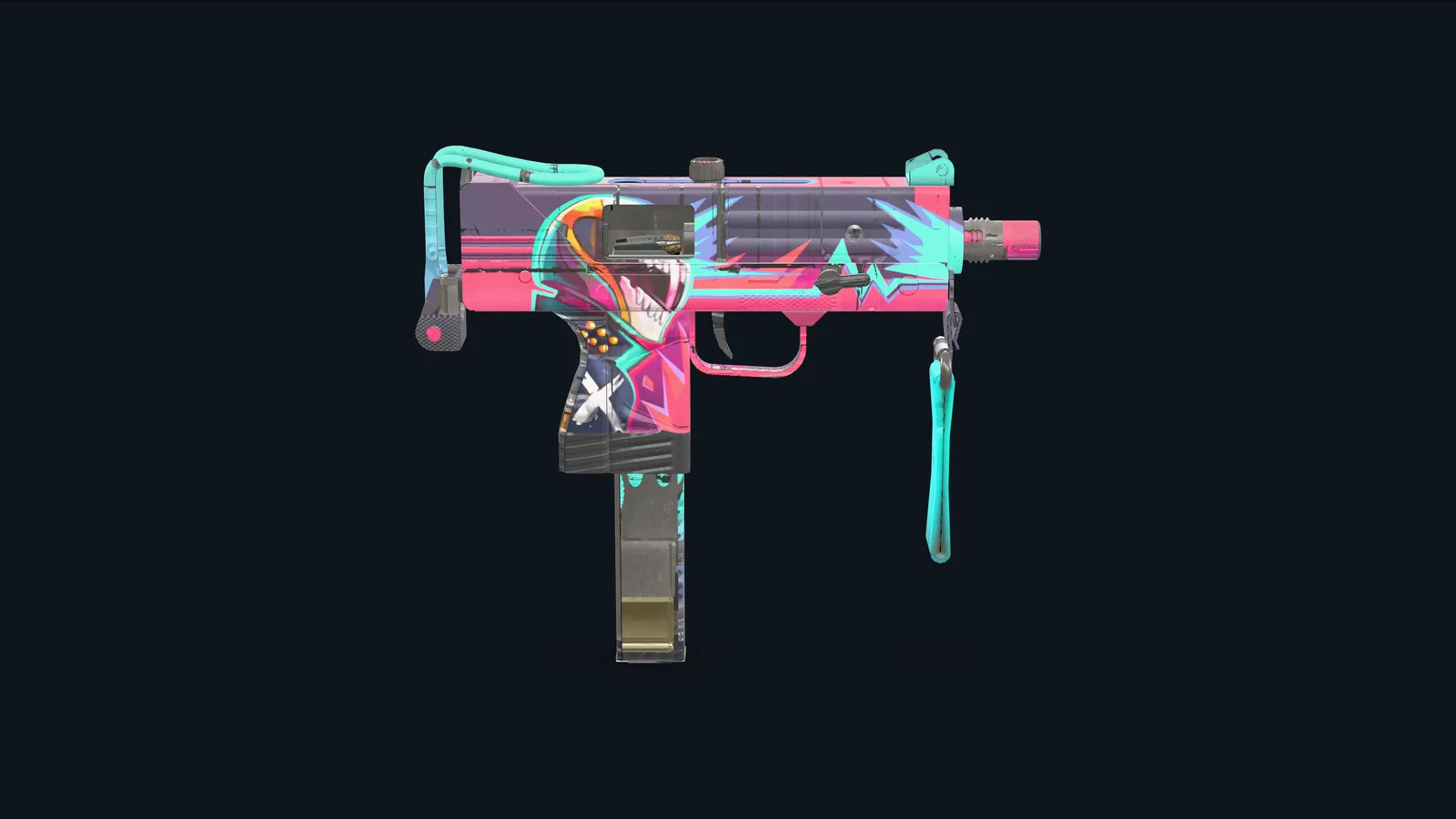 MAC-10 | Neon Rider (Factory New) captured at Field-Tested
