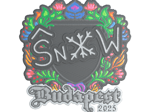Sticker | snow (Embroidered) | Budapest 2025